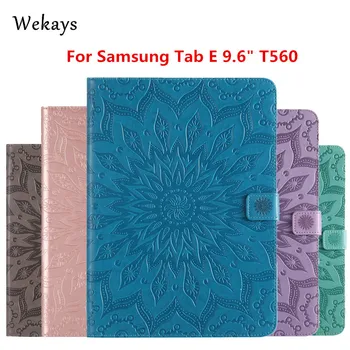 Wekays For Galaxy Tab E 9.6 T560 Smart Læder Stå Fundas Tilfældet For Coque Samsung Galaxy Tab E 9.6