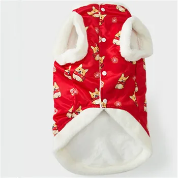 Welsh Corgi Hund Tøj Vinter Pet Pels Kinesiske Nytår Hund Tøj Tang Passer Shiba Inu Samojed Kostume Tøj, Hunde Tøj