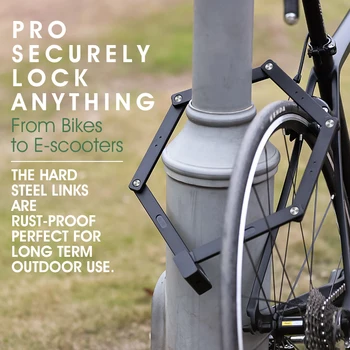 WestBiking sammenklappelig stål legering cykel lås stærk sikkerheds-anti-tyveri af cykel lås mountainbike-scooter el-bil lås