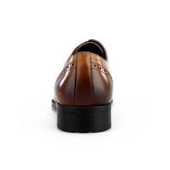 Wincheer herre formelle sko i ægte læder oxford sko til mænd italienske 2019 kjole sko bryllup sko snørebånd af læder brogues