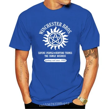 Winchester-Brødrene T-Shirt S - Xxxxxl Overnaturlige Sam Bob Hunter-Serien Summer Style Hip Hop Mænd T-shirt, Toppe