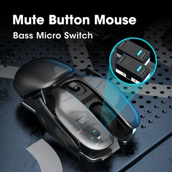 Wireless Gaming Mouse 4-Knap 1600 DPI USB-Ergonomiske Computer Mus Gamer Mus Genopladelige lyd fra Mus Til Bærbare PC Gamer