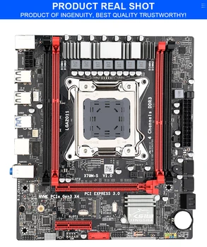 X79 Bundkort Sæt og Xeon E5 2689 CPU med 4*4GB 1600MHZ REG ECC Ram-USB3.0 LGA2011 SATA3 PCI-E NVME M. 2 Slot