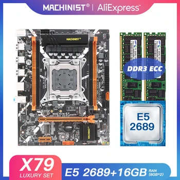 X79 desktop bundkort LGA 2011, kit med Intel xeon E5 2689 processor og 16G(2*8)DDR3 ECC RAM, bundkort x79 Z9-D7