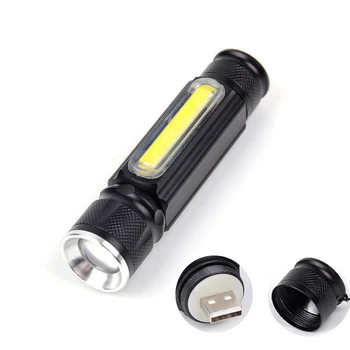XANES A516 800LM T6+COB Zoomable Multifunktions LED Lommelygte, Magnet, USB-Genopladelig arbejdslampe Bærbare Fakkel Lanterne Spotlight