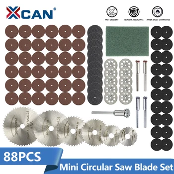 XCAN Mini Circular Saw Blade Sæt 88pcs Diamond savklinge Harpiks Cut-Off Hjul Træ, Metal skæreskiver for Dremel Roterende Værktøj