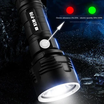 XHP50 Taktisk Lommelygte Super Kraftfuld L2 LED Lommelygte USB-Genopladelige Linterna Vandtæt Lampe Ultra Lyse Lanterne Camping