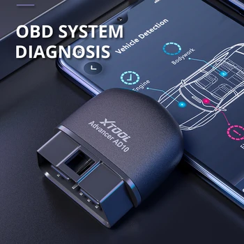 XTOOL AD10 OBD2 EOBD Bluetooth-kompatible 4.2 Bil Diagnostisk Værktøj Scanner ELM327 Mini-Engine Kode-Læser-System til Bilen