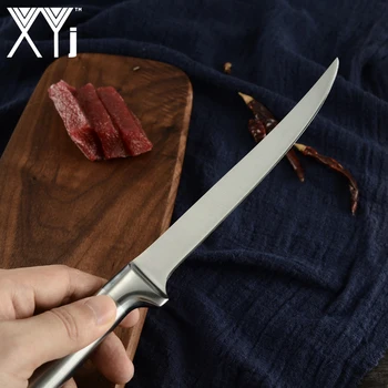 XYj Mærke Praktiske 3cr13 Rustfrit Stål Køkken Filet Kniv Japansk Laks Sashimi Knive 6