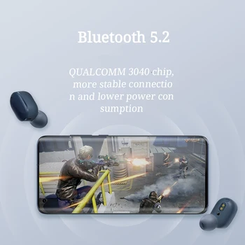 Xiaomi Redmi Airdots 3 Bluetooth 5.2 HD aptX Adaptive Mi Sandt Wiressless Øretelefoner Airdots3 Sport Hovedtelefoner Med Mikrofon Vandtæt