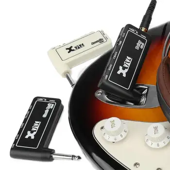 Xvive GA-3 Elektrisk Guitar Forstærker Amp Mini Hovedtelefon Amp Indbygget Forvrængning Virkning Mini El-Guitar Stik Hovedtelefon-Forstærker