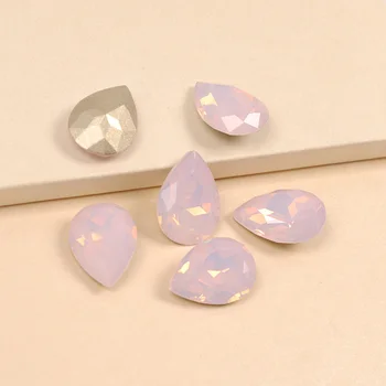 YANRUO 4320 Drop Steg Vandet Opal Nail Art Rhinsten Diamant Pointback Crystal Fancy Rhinestone For 3D-DIY Nail Art Dekoration