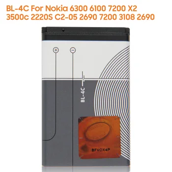 Yelping BL-4C-Batteriet Til NOKIA BL4C 6100 7200 X2-C2-05 3500c 2220S 630 890mAh