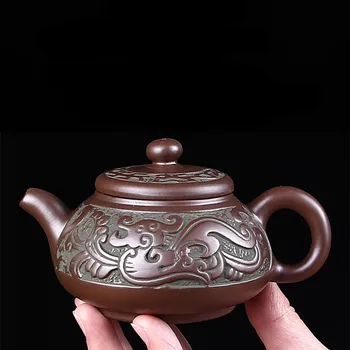Yixing Lilla Sand Pot Håndlavet Antik Bronze Tekande Stor Boble Tekande Enkelt Pot Keramiske Husholdningsartikler Te Sæt Tekop Sæt