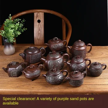 Yixing Lilla Sand Pot Håndlavet Antik Bronze Tekande Stor Boble Tekande Enkelt Pot Keramiske Husholdningsartikler Te Sæt Tekop Sæt