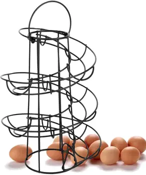 Æg rack spiral storage rack Æg til Bulter Deluxe-Spiral Dispenser Rack Kurv Lagerplads Multi-funktionelle rack