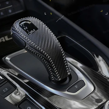 Ægte Læder Bil gearstangen Dækning for Haval F7 F7x 2019 2020 Interiør Styling Tilbehør Auto gearknop