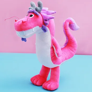 Ønsker Dragon Animationsfilm Plys Legetøj Udstoppede Dyr Blød Dinosaur Dukker Fødselsdag Gave til Børn Tegnefilm Kawaii Plys U-Form Pude